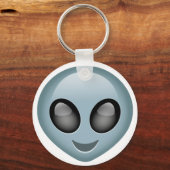Extraterrestrische Alien Emoji Schlüsselanhänger (Vorderseite)