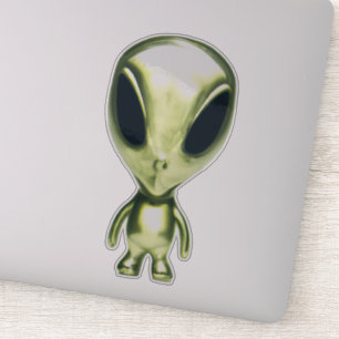 Extraterrestrische Alien Metallic Sticker