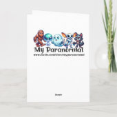 Extraterrestrische Alien mit Bigfoot Karte (Rückseite)