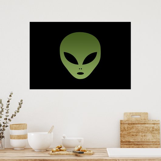 Extraterrestrische Alien Poster (Küche)