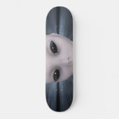 Extraterrestrische Alien Skateboard (Vorderseite)