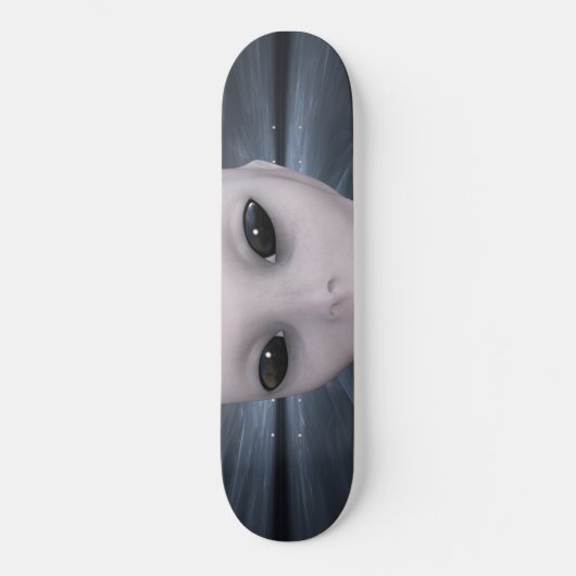 Extraterrestrische Alien Skateboard (Vorderseite)