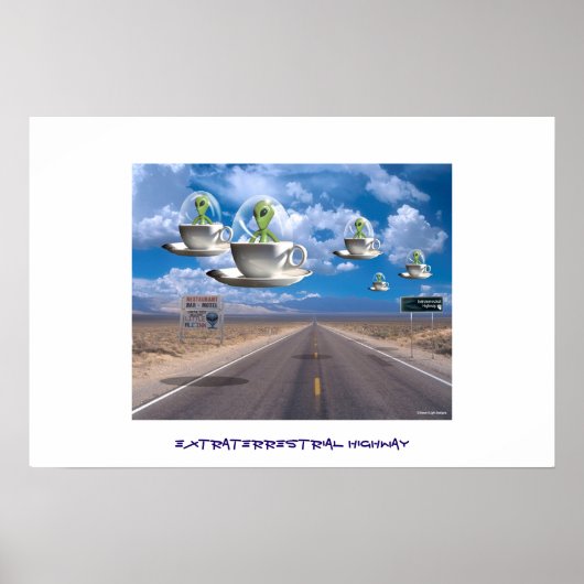 Extraterrestrische Autobahn Poster (Vorne)