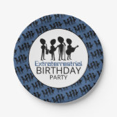 Extraterrestrische Band, Geburtstag Pappteller (Vorderseite)