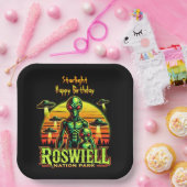 Extraterrestrische Beings im Roswell Nation Park Pappteller (Party)