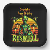 Extraterrestrische Beings im Roswell Nation Park Pappteller (Vorderseite)
