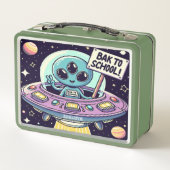 Extraterrestrische Bildung beginnt Metall Brotdose (Rückseite)