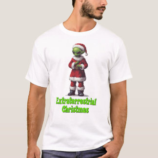 Extraterrestrische Weihnachten T-Shirt