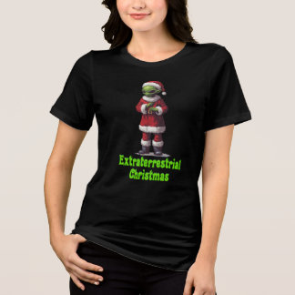 Extraterrestrische Weihnachten Tri-Blend Shirt