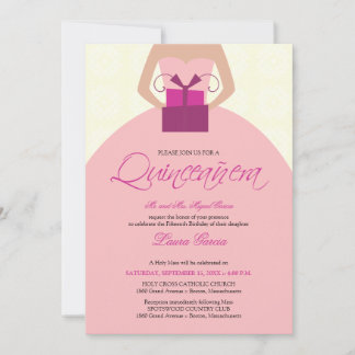Extravagant Ball Gown Quinceanera Invitation (Elfe Einladung