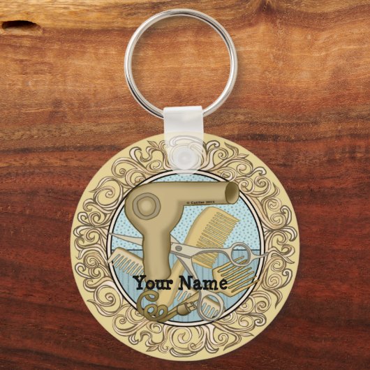 Extravagant Beautician Schlüsselanhänger (Vorderseite)