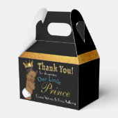 Extravagant Black|Gold Royal African Prince Geschenkschachtel (Rückseite)