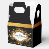 Extravagant Black|Gold Royal African Prince Geschenkschachtel (Geöffnet)