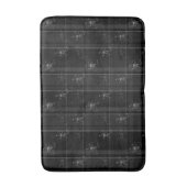 Extravagant Black Kariert Med Bath Mat Badematte (Vorderseite Vertikal)