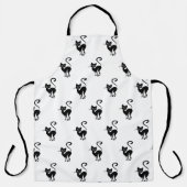 Extravagant Black Kitty Cat Schürze (Vorderseite)