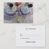 Extravagant Blank Christmas Geschenkgutschein Rabattkarte (Vorne/Hinten)