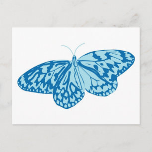 Extravagant Blue Butterfly Postkarte
