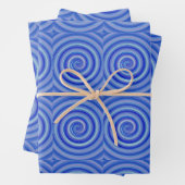 Extravagant Blue Spiral Geschenkpapier Set (Beispiel)