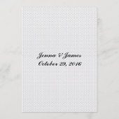 Extravagant blühen Sie Schädel-12x18" Wedding Menü Menükarte (Rückseite)