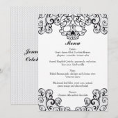 Extravagant blühen Sie Schädel-12x18" Wedding Menü Menükarte (Vorne/Hinten)