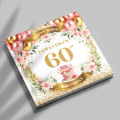 Extravagant Boho 60. Geburtstag Gästebuch Sparkle 