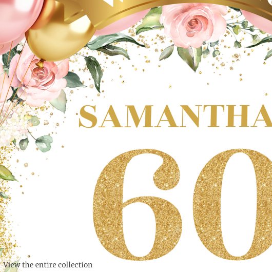 Extravagant Boho 60. Geburtstag Gästebuch Sparkle 