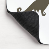 Extravagant Brown Mustache Mouse Pad Mousepad (Ecke)