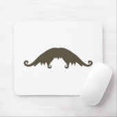 Extravagant Brown Mustache Mouse Pad Mousepad (Mit Mouse)