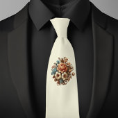 Extravagant Buttercreme Floral Bouquet Krawatte