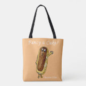 Extravagant Cake Funny Chocolate Eclair Quirky Art Tasche (Rückseite)