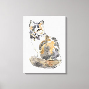 Extravagant Calico Cat Leinwanddruck
