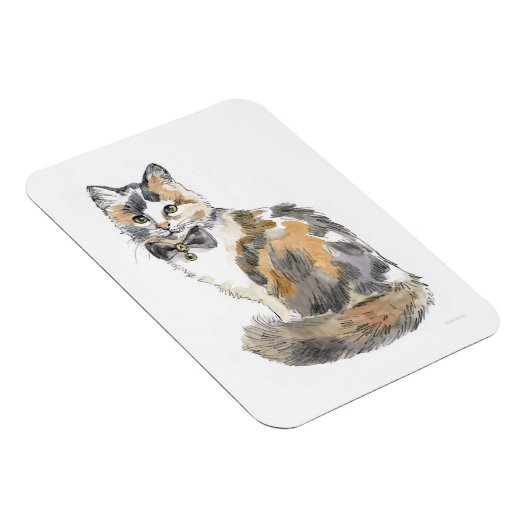 Extravagant Calico Cat Magnet (Rechte Seite)