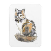 Extravagant Calico Cat Magnet (Vertikal)