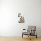 Extravagant Calico Cat Wandteppich (Beispiel)