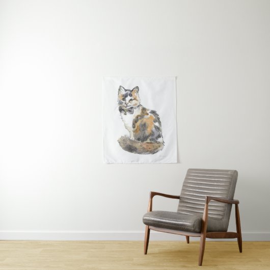 Extravagant Calico Cat Wandteppich (Beispiel)