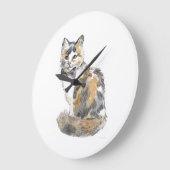 Extravagant Calico Große Wanduhr (Winkel)