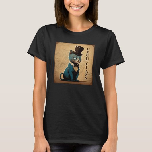 Extravagant Cat High Class Top Hat Old Style Bow K (Vorderseite)