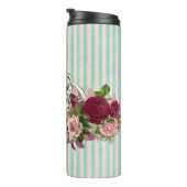 Extravagant Cheshire Cat Collage Thermosbecher (Nach rechts gedreht)