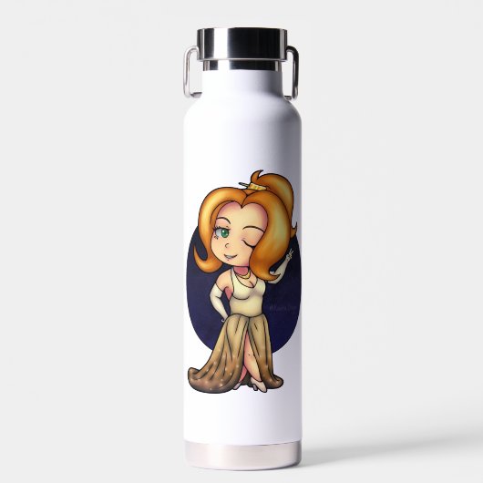 Extravagant Chibi Girl Trinkflasche (Vorne)