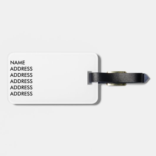 Extravagant Chihuahua Gepäckanhänger (Rückseite horizontal)