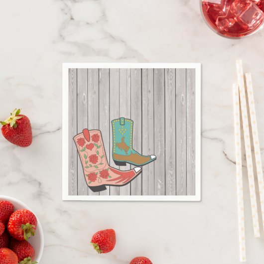 Extravagant Cowboy Boots Serviette (Beispiel)