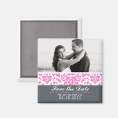 Extravagant Damask Magnet (Vorderseite/Rückseite)