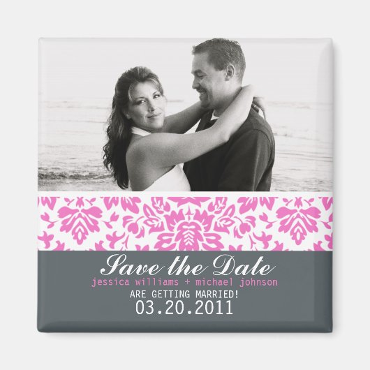 Extravagant Damask Magnet (Vorne)