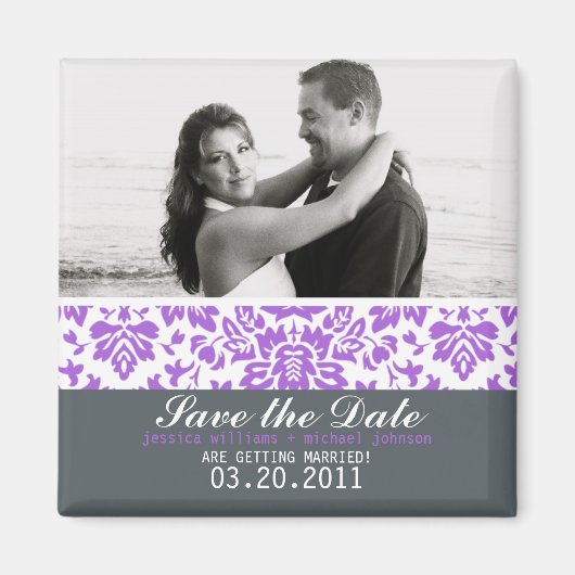 Extravagant Damask Magnet (Vorne)