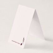 Extravagant Dancer Abstracy Visitenkarten (Rückseite)