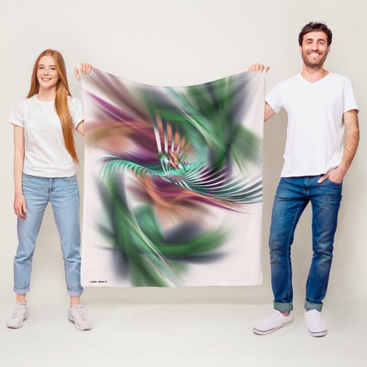 Extravagant Dancer Abstrakt Fleecedecke (Beispiel)