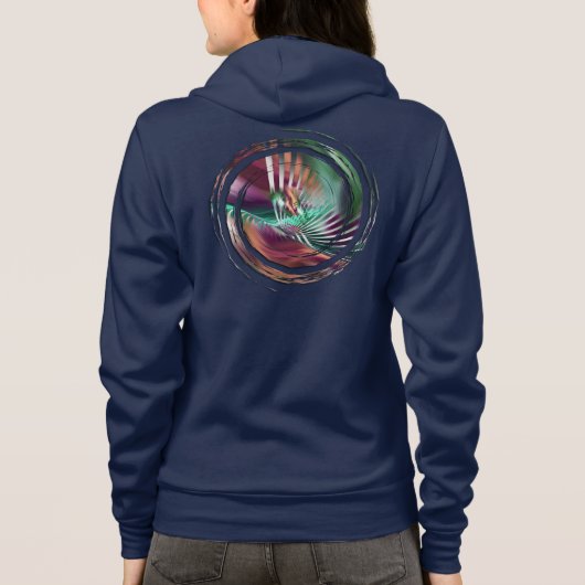 Extravagant Dancer Abstrakt Hoodie (Rückseite)