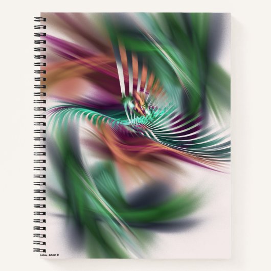 Extravagant Dancer Abstrakt Notizblock (Vorderseite)