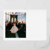 Extravagant danke Ihnen für Ihr Hochzeitsstipendiu Folieneinladung (Rückseite)