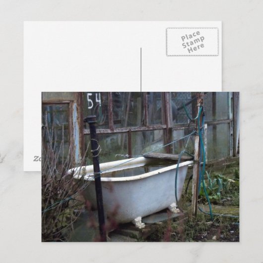 Extravagant ein Bad? Postkarte (Vorne/Hinten)